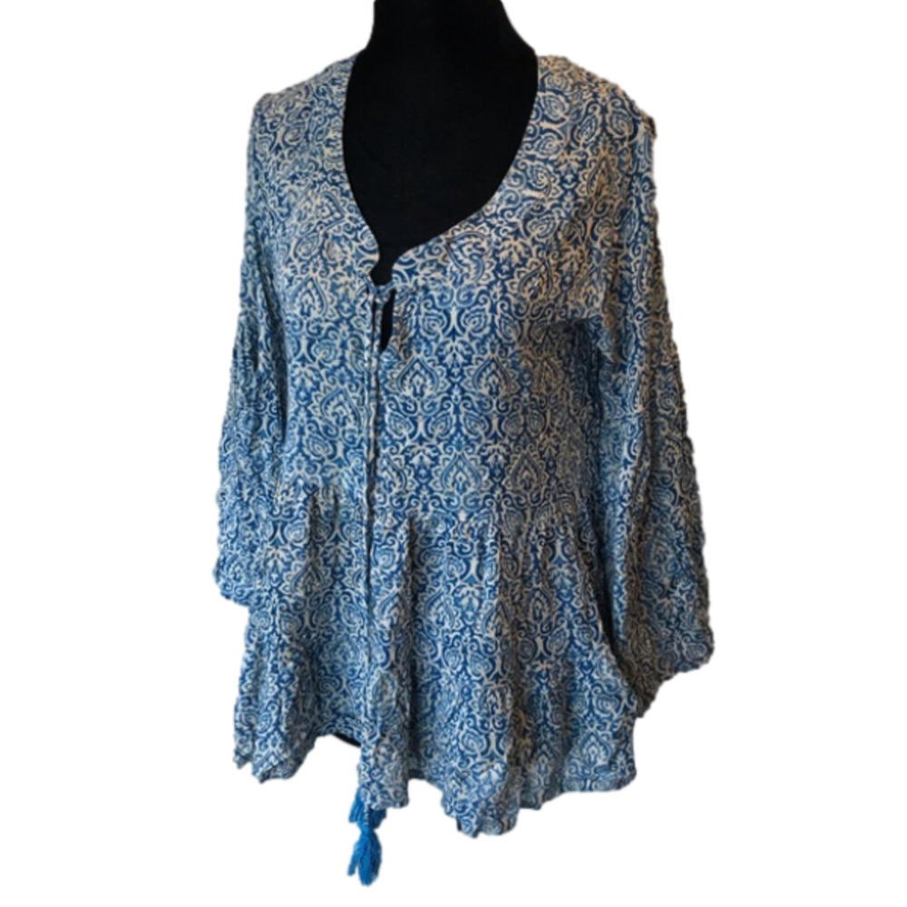 DHARMA shirt top flowy rayon blouse. Size small. New with tags.